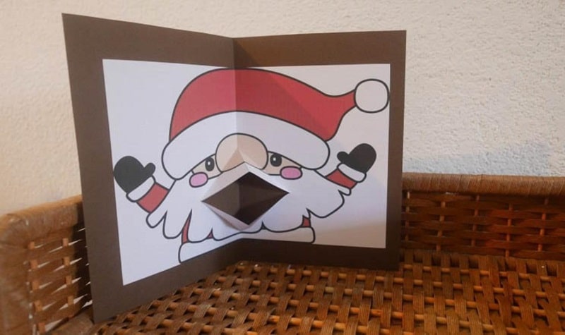 Carte Noël pop-up à imprimer