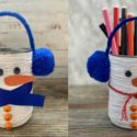 Bonhomme de neige boîte de conserve : bricolage facile