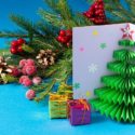 Carte sapin de Noël pop-up
