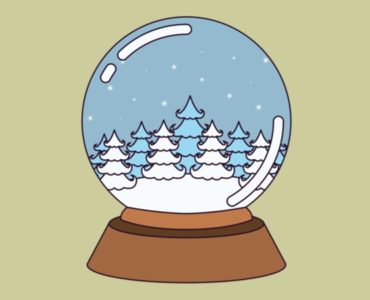 coloriage boule à neige