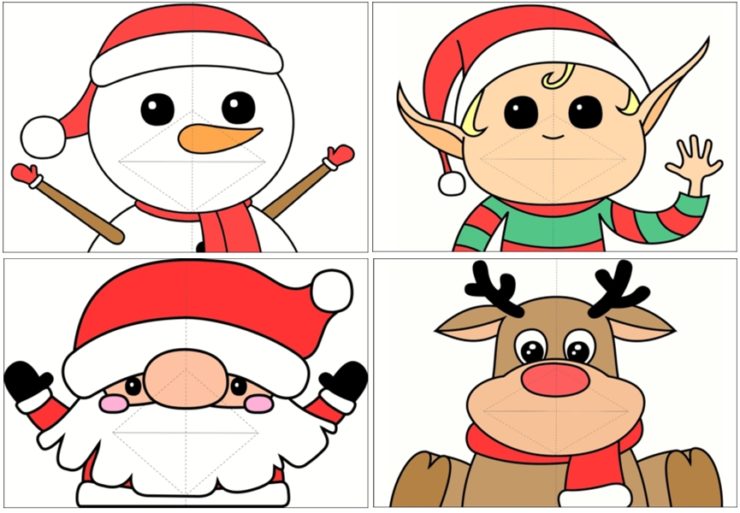 Carte Noel Pop Up A Imprimer 4 Modeles Au Choix