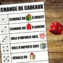 Jeu de dés « échange de cadeaux »
