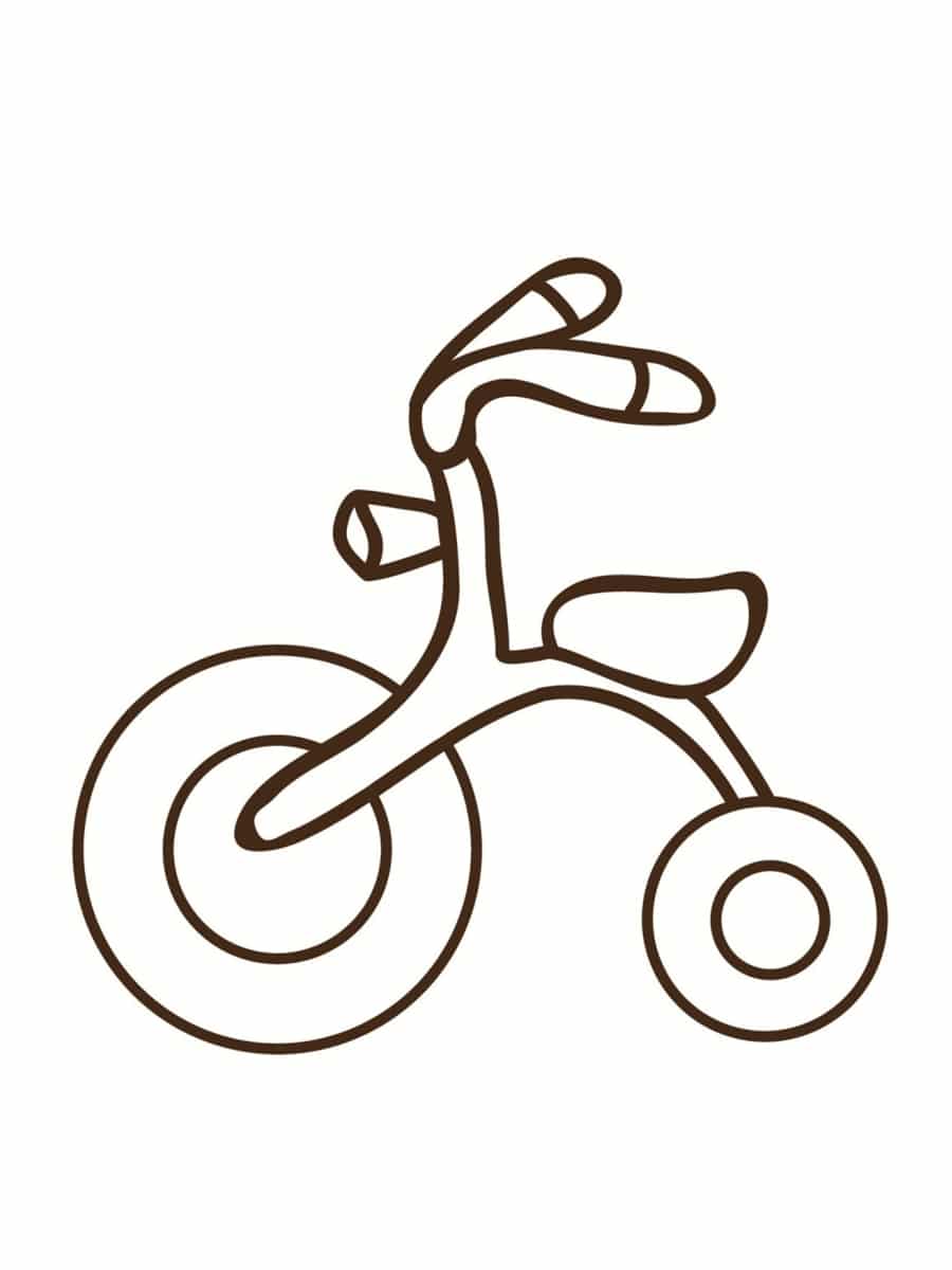 coloriage bicyclette