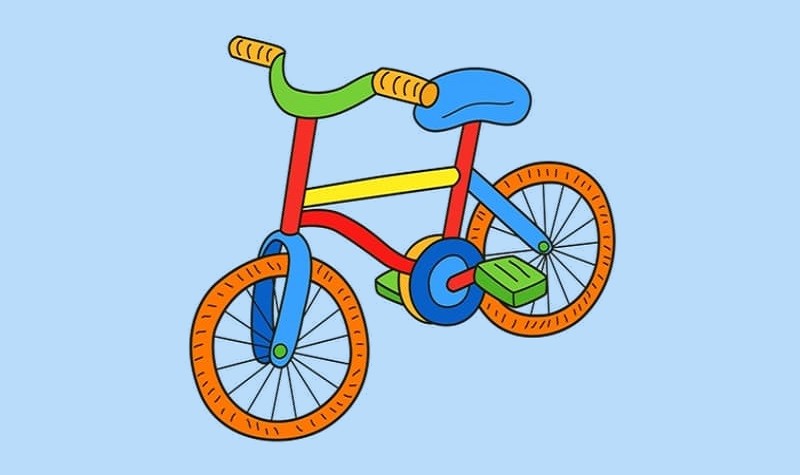 coloriage vélo