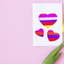 Carte fête des mères avec des cœurs : tutoriel pas à pas