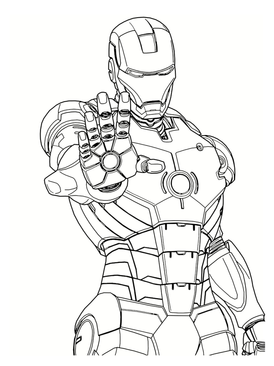 coloriage iron man