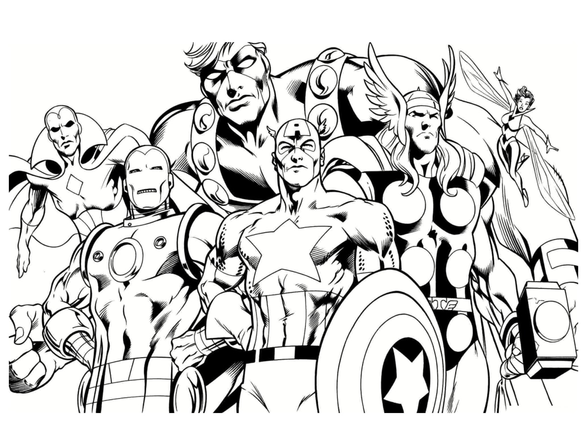 coloriages avengers