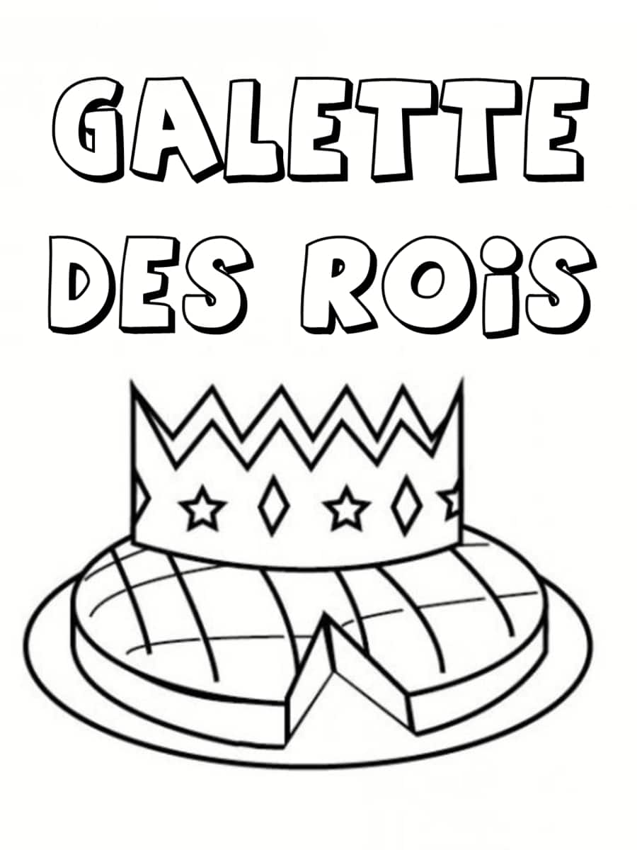 Coloriage Épiphanie  rois mages, galette des rois, etc – Jeux et Compagnie
