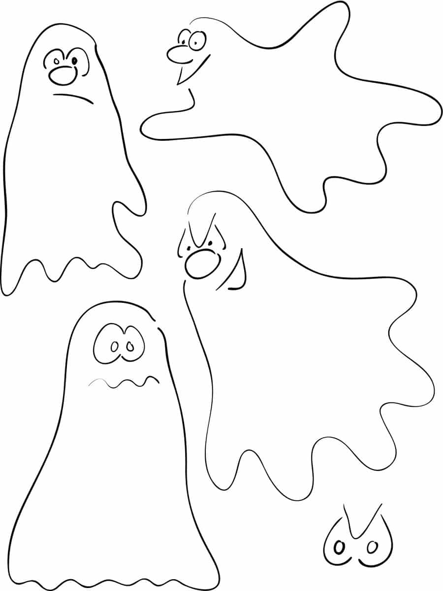 dessin de fantômes
