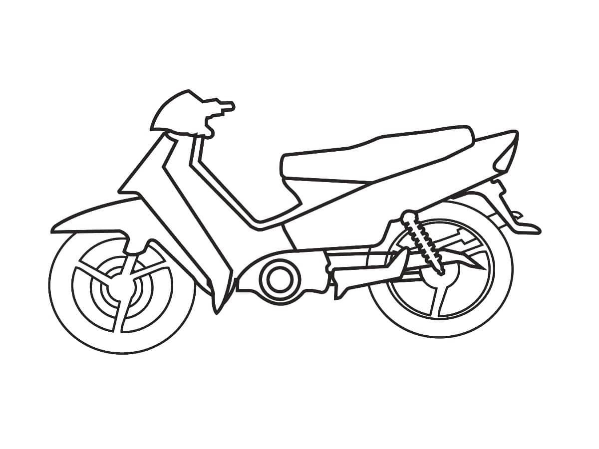 coloriage scooter