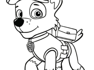 coloriage rocky pat patrouille