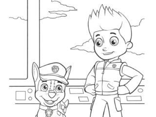 coloriage ryder et marcus pat patrouille