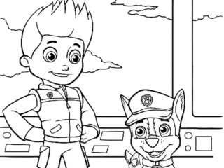 coloriage rydr et marcus pat patrouille