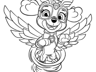 coloriage pat patrouille stella