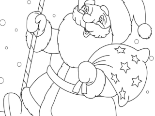 colorier un Père-Noël