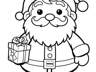 coloriage de Père-Noël