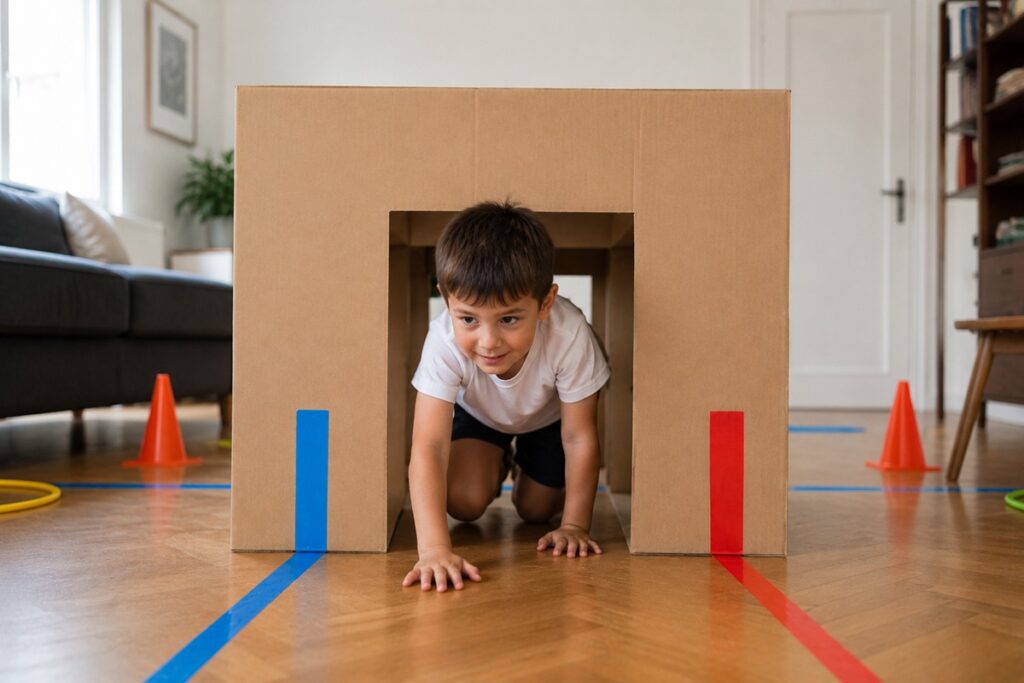 parcours obstacles maison