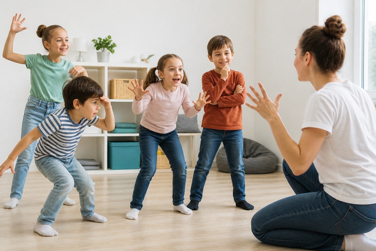 Jeux d'expression corporelle pour enfants
