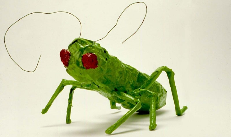 insecte en papier maché