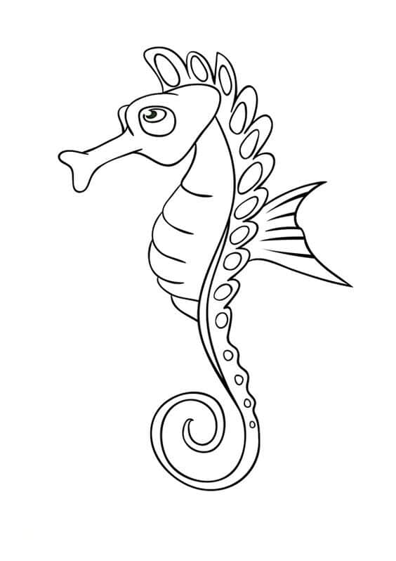 coloriage hippocampe
