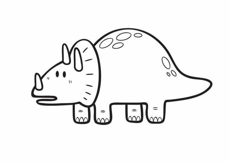 coloriage dinosaure
