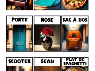 plaquette objets (4) cartes de jeu qui suis je