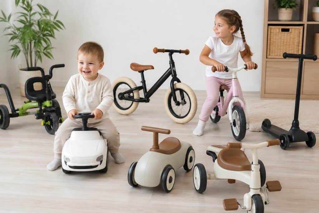 meilleurs types de véhicules pour enfants de 1 à 6 ans
