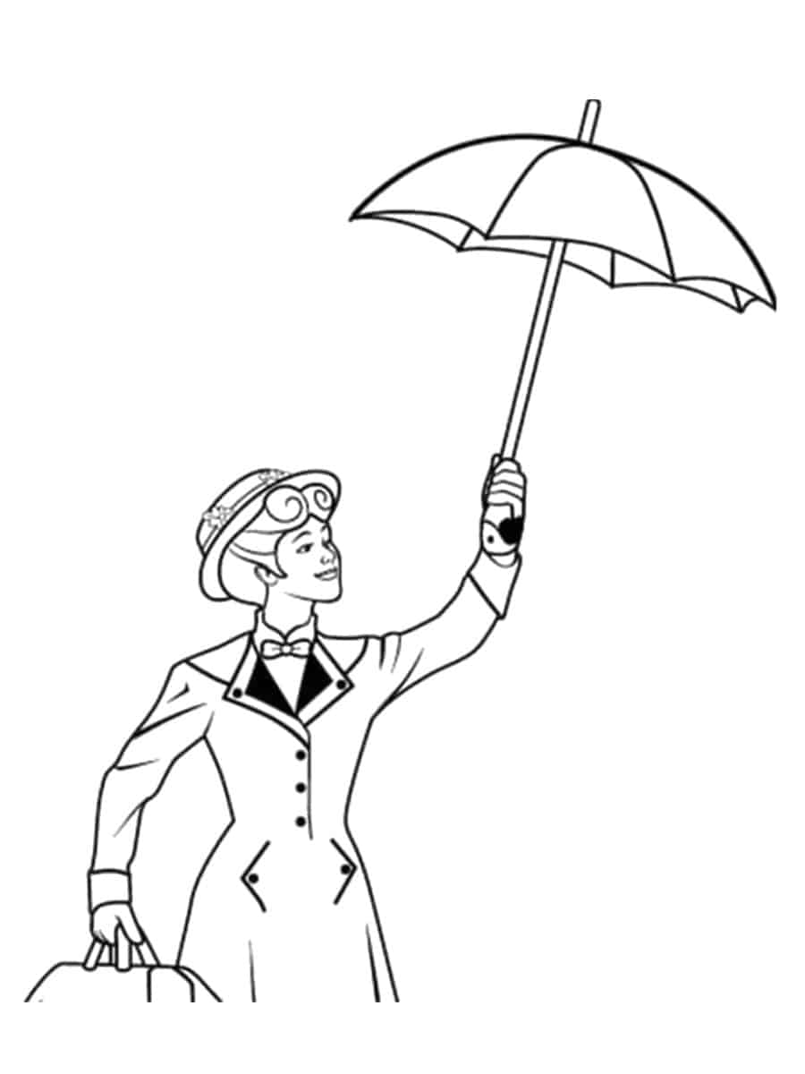 colorier mary poppins