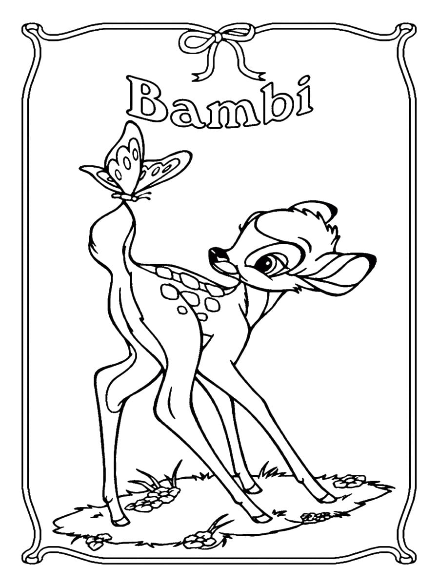 coloriage bambi