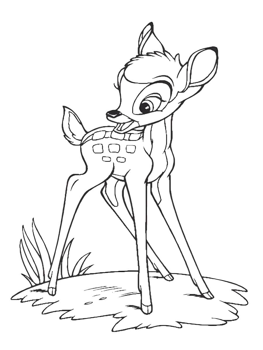 bambi à colorier