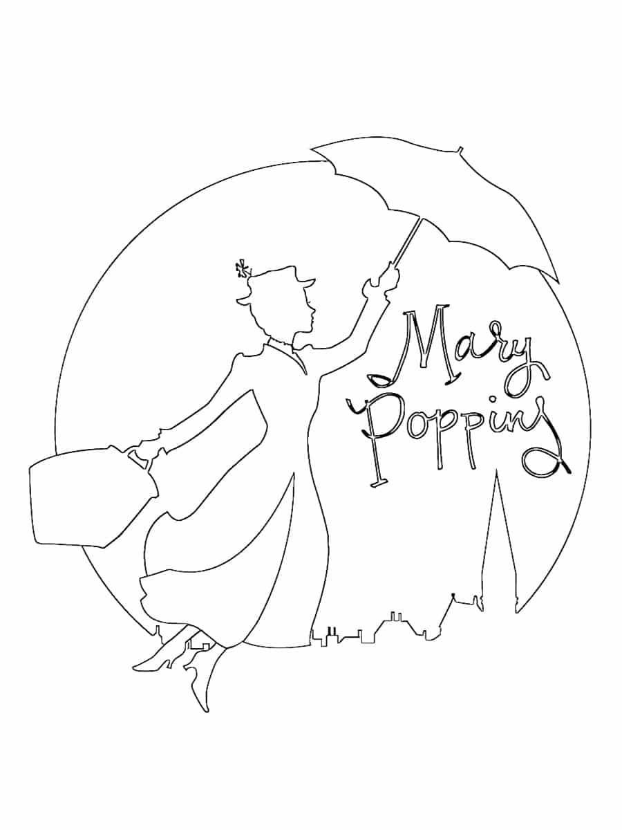 dessin mary poppins