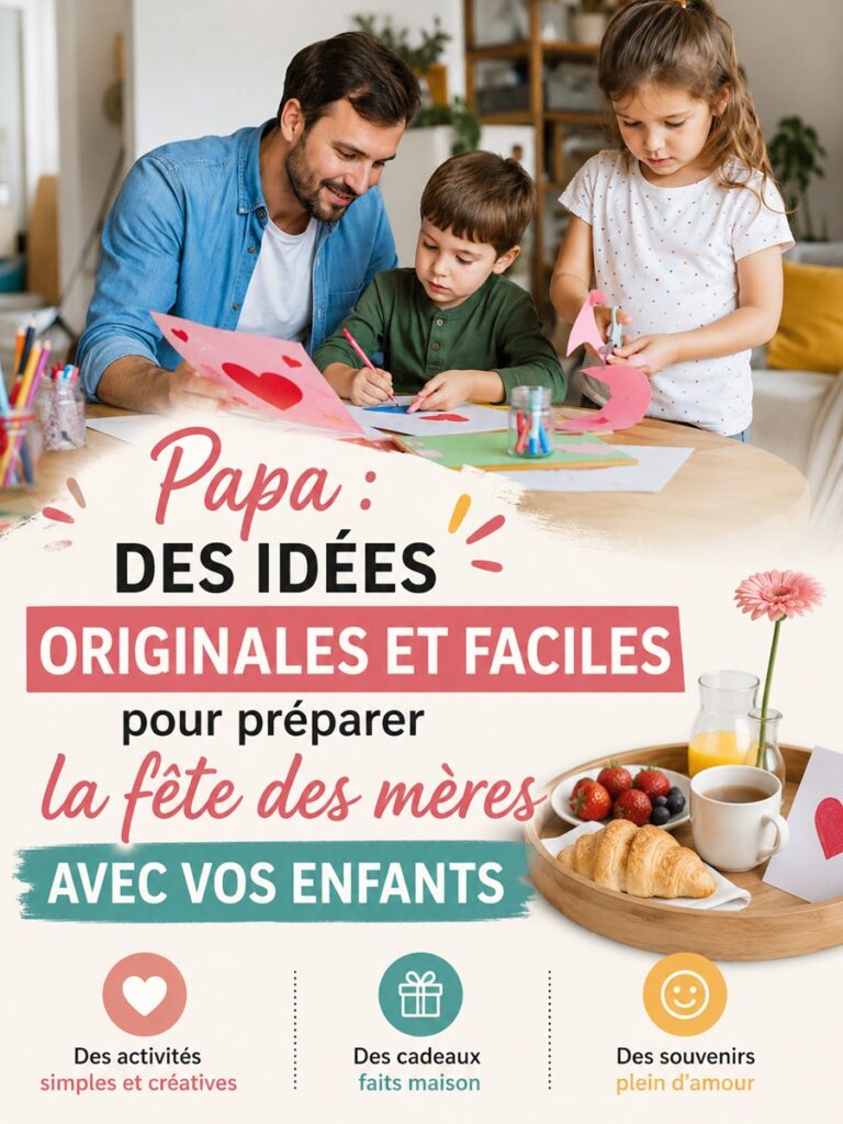 idées originales papa et enfants pour la fête des mères