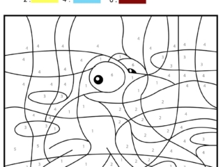 livret activités animaux (2) coloriage grenouille code couleur