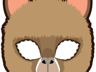 masque alpaga masques d'animaux à imprimer