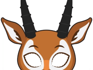 masque antilope masque animaux imprimer