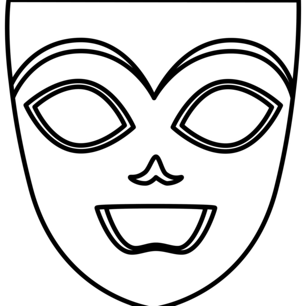 masque de carnaval à colorier