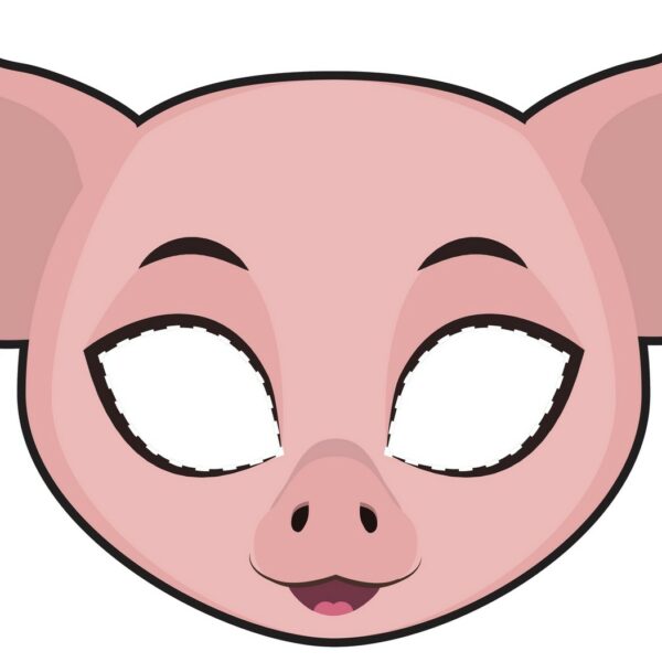 masque cochon à imprimer