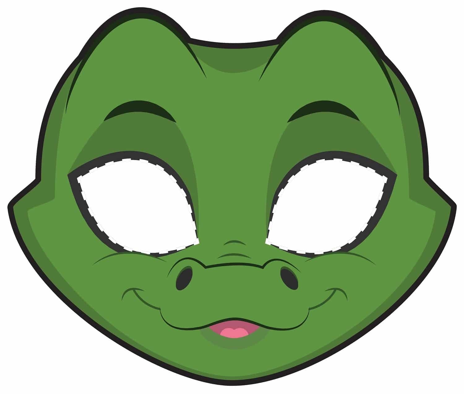 masque crocodile à imprimer