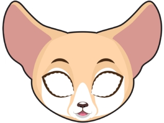 masque fennec masque fennec à imprimer