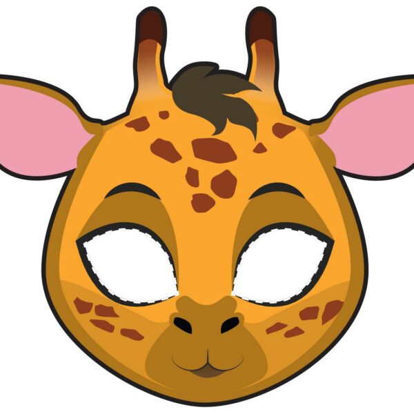 masque girafe à imprimer