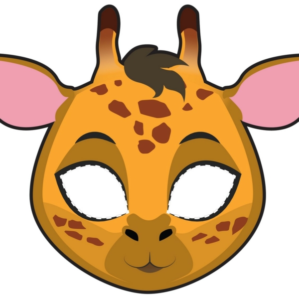 masque girafe à imprimer