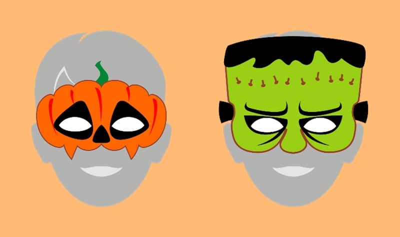 masque d'halloween à imprimer