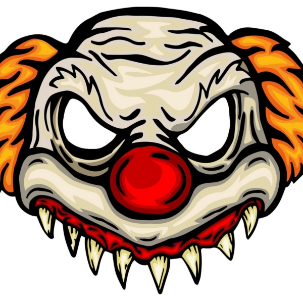 masque de clown qui fait peur