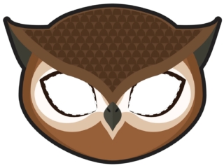 masque hibou masque hibou à imprimer