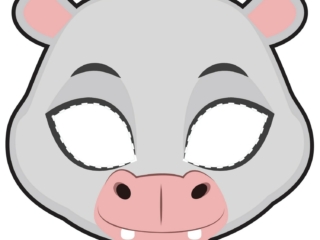 masque hippopotame masque hippopotame à imprimer