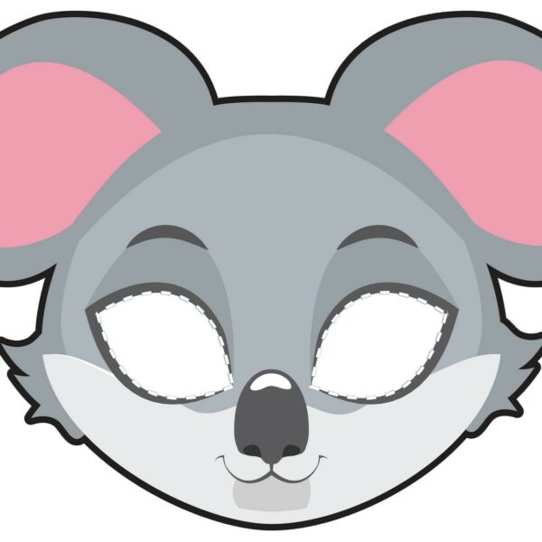 masque koala à imprimer