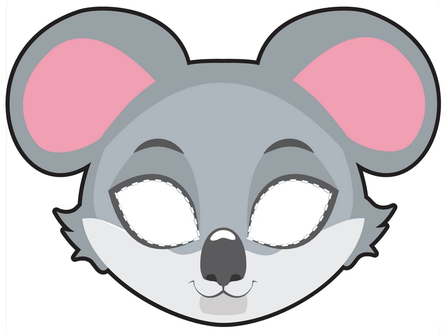 masque koala à imprimer
