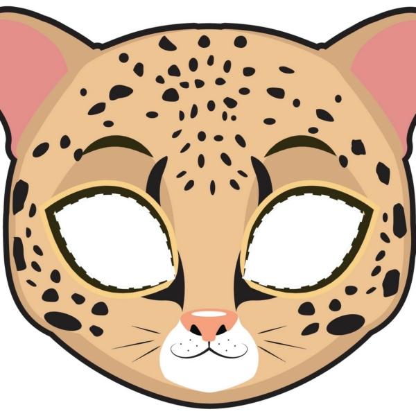 masque léopard à imprimer