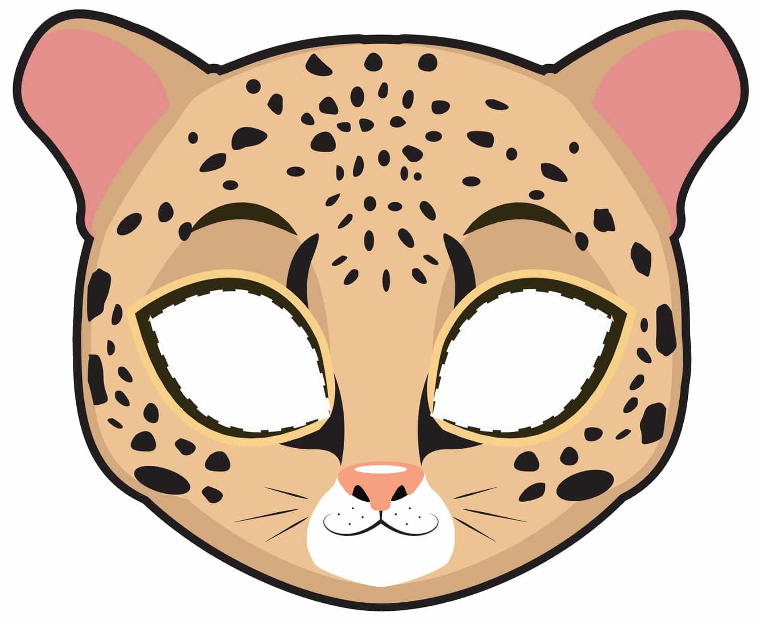 masque léopard à imprimer