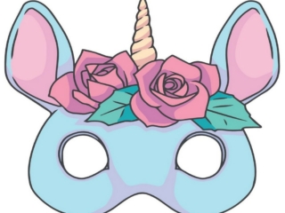 masque de licorne gratuit